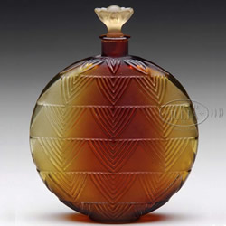 Rene Lalique Perfume Bottle with Replaced Stopper