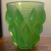 Rampillon Green Opal RLalique Vase