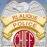 RLalique R. Lalique  R Laique Police Badge R.Lalique