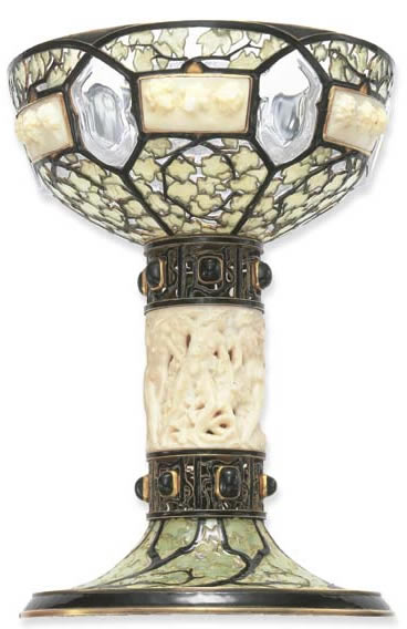 R. Lalique Ivory Bacchantes Glass