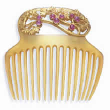 Rene Lalique Leaves And Berries Comb