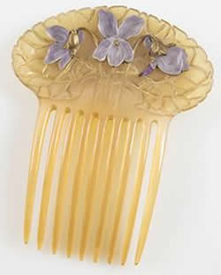 Rene Lalique Purple Violets Comb