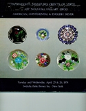 R Lalique In Auction Catalogue of Paperweights, Miniatures, Objects of Vertu, Art Nouveau and Art Deco, American, Continental and English Silver, Sotheby Parke-Bernet, New York, April 25 and 26, 1978: For Sale Rene Lalique in Auction Catalogue For Sale: Paperweights, Miniatures, Objects of Vertu, Art Nouveau and Art Deco, American, Continental and English Silver, Sotheby Parke-Bernet, New York, April 25 and 26, 1978