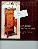R Lalique In Auction Catalogue of Art Deco and Art Nouveau, Sotheby Parke-Bernet, New York, November 24 and 25, 1978: For Sale Rene Lalique in Auction Catalogue For Sale: Art Deco and Art Nouveau, Sotheby Parke-Bernet, New York, November 24 and 25, 1978
