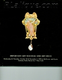 R Lalique In Auction Catalogue of Important Art Nouveau and Art Deco, Sotheby Parke-Bernet, New York, October 31 and November 1, 1979: For Sale Rene Lalique in Auction Catalogue For Sale: Important Art Nouveau and Art Deco, Sotheby Parke-Bernet, New York, October 31 and November 1, 1979