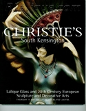 Lalique Glass and 20th Century European Sculpture and Decorative Arts, Christie's South Kensington, London, May 15, 2003 Auction Catalog For Sale Lalique Auction Catalogue For Sale: Lalique Glass and 20th Century European Sculpture and Decorative Arts, Christie's South Kensington, London, May 15, 2003