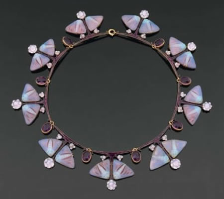 Rene Lalique Butterfly Necklace