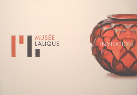 Invitation To the VIP Inaugural Opening of the new Lalique Lalique Museum In France Invitation To the VIP Inaugural Opening of the Musee Lalique
