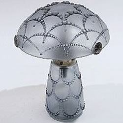 Perles Lamp Later Made-Up From a Perles Perfume Bottle and Perles Bowl From The Garniture De Toilette By Rene Lalique. Not Bad Looking!