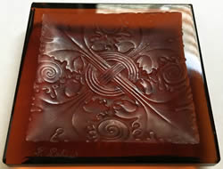 Vezelay Ashtray Cut-Down To A Square With Forged Signature