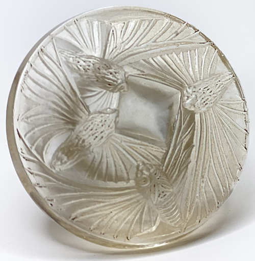 A Cotes Bouchon Papillons Perfume Bottle Close Copy Stopper From Above