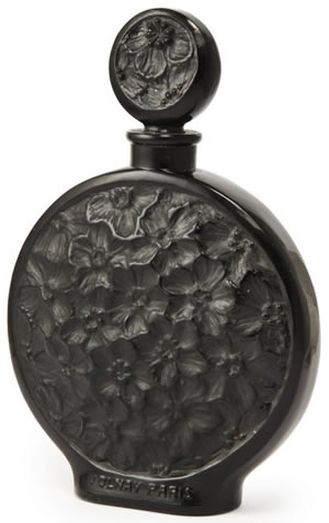 Close Copy Of Chypre Ambre Perfume Bottle for Volnay Made By Andre Jollivet in 1928 For Volnay In Black Glass Close Copy Of Chypre Ambre Perfume Bottle for Volnay Made By Andre Jollivet in 1928 For Volnay In Black Glass