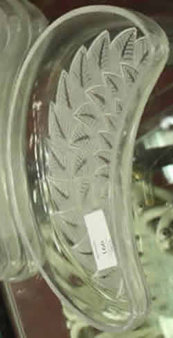 Ormeaux Kidney Shaped Salad Plate Rene Lalique