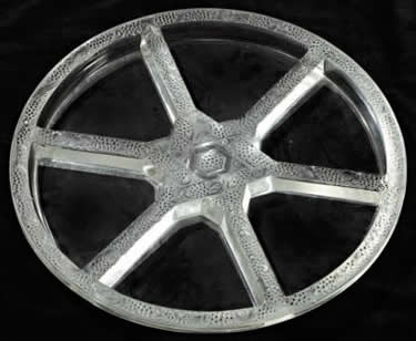 Ricquewihr Compartmented Tray Rene Lalique Grapes On Vines Motif