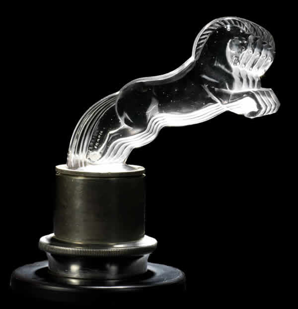 R. Lalique 5 Horses Car Mascot