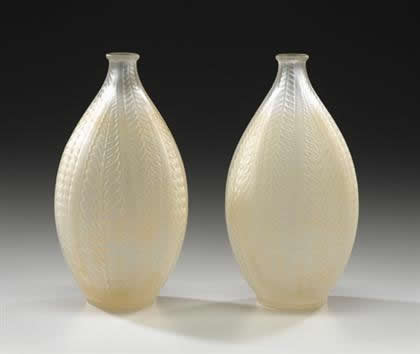 R. Lalique Acacia Vase