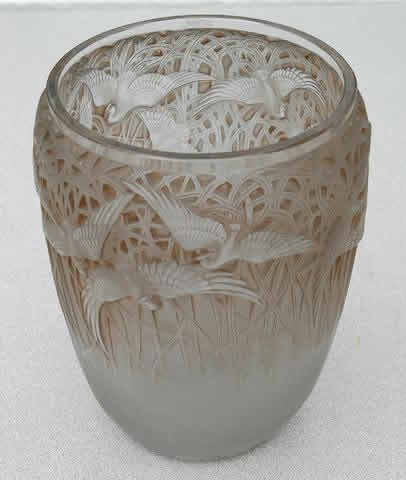 R. Lalique Aigrettes Vase