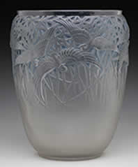 R. Lalique Aigrettes Vase