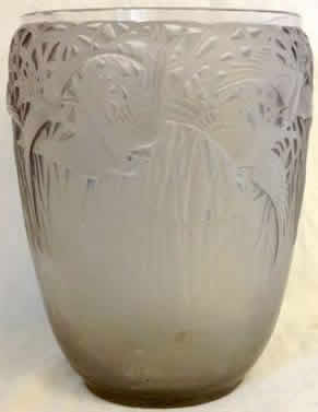 R. Lalique Aigrettes Vase