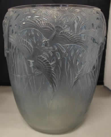 R. Lalique Aigrettes Vase