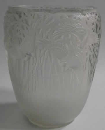 R. Lalique Aigrettes Vase