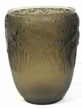 R. Lalique Aigrettes Vase