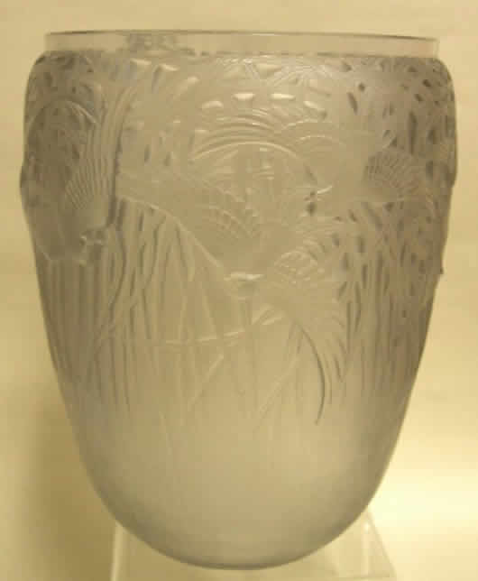 R. Lalique Aigrettes Vase
