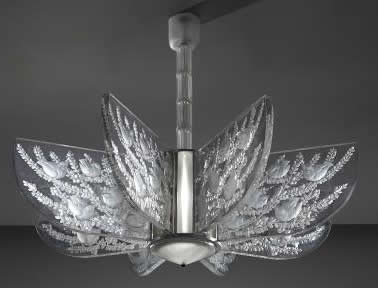 Rene Lalique Alger I Chandelier