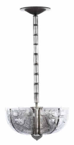 R. Lalique Alger II Chandelier