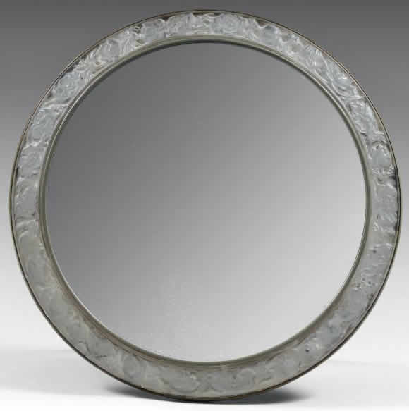 R. Lalique Anemones Table Mirror
