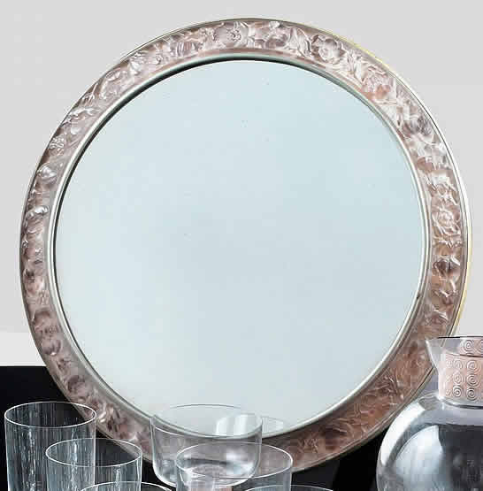 R. Lalique Anemones Mirror