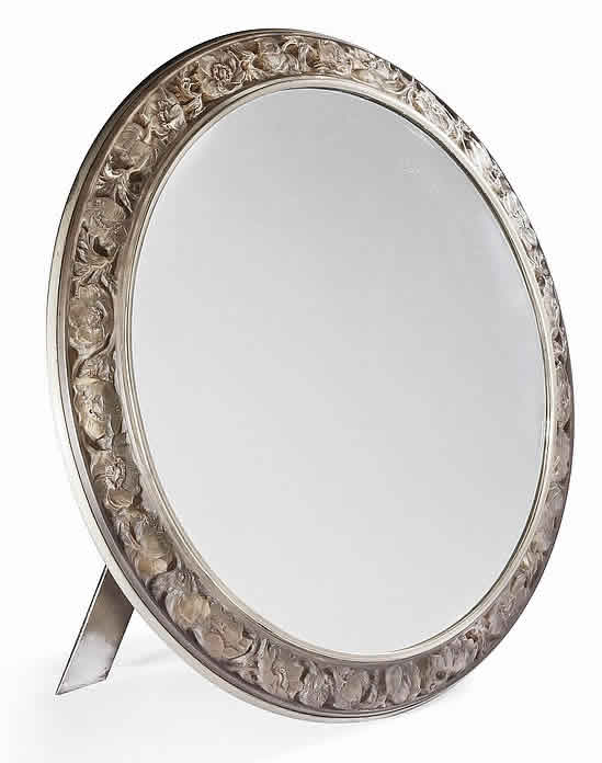 R. Lalique Anemones Table Mirror