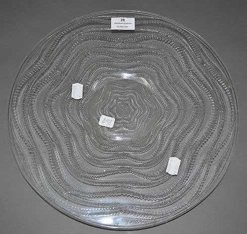 R. Lalique Annecy Plate