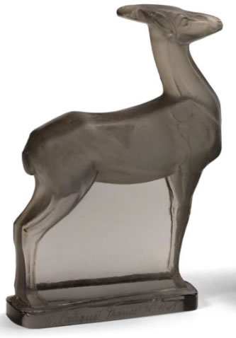 R. Lalique Antilope Paperweight