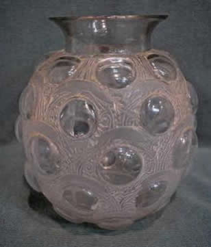 R. Lalique Antilopes Vase