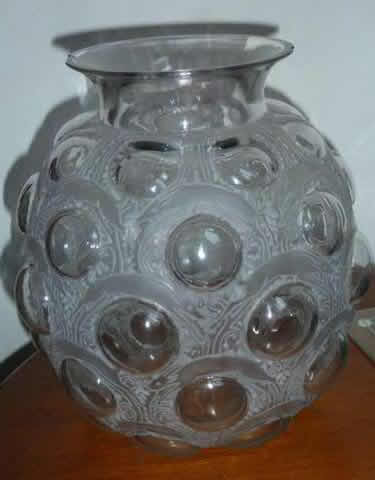 R. Lalique Antilopes Vase