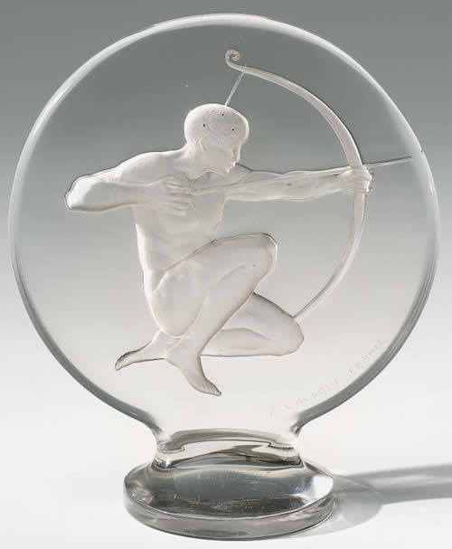 R. Lalique Archer Hood Ornament