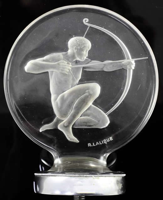 R. Lalique Archer Hood Ornament