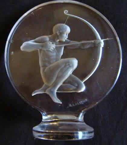 R. Lalique Archer Hood Ornament