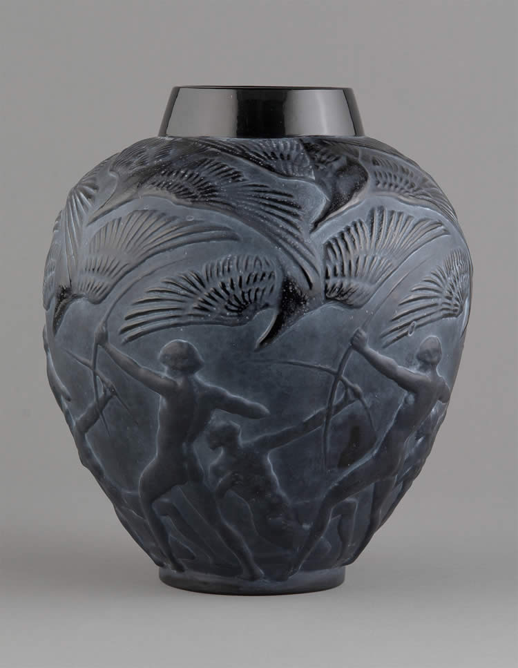 R. Lalique Archers Vase