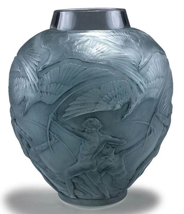 R. Lalique Archers Vase