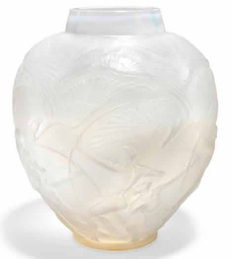 R. Lalique Archers Vase