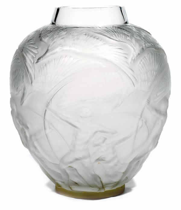 R. Lalique Archers Vase