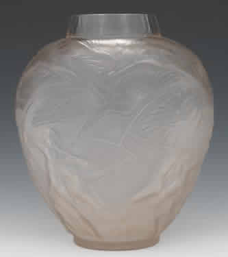 R. Lalique Archers Vase