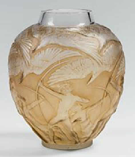 R. Lalique Archers Vase