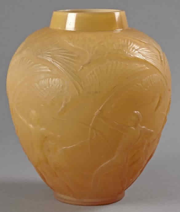 R. Lalique Archers Vase