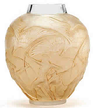 R. Lalique Archers Vase