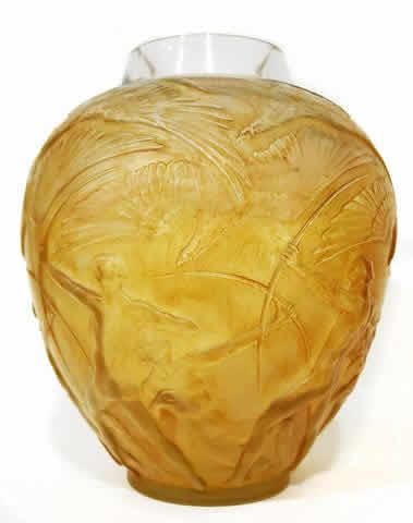 R. Lalique Archers Vase