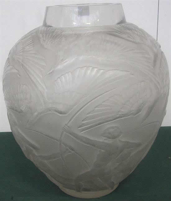 R. Lalique Archers Vase