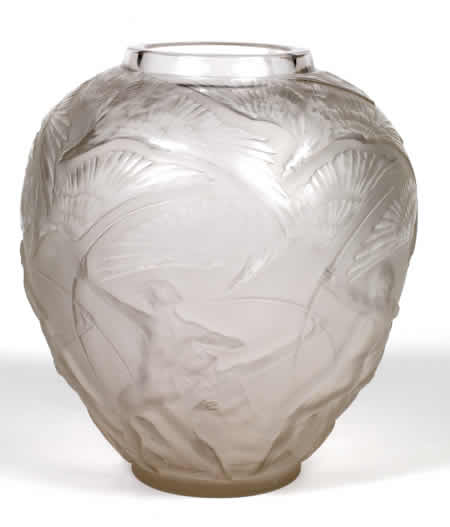 R. Lalique Archers Vase